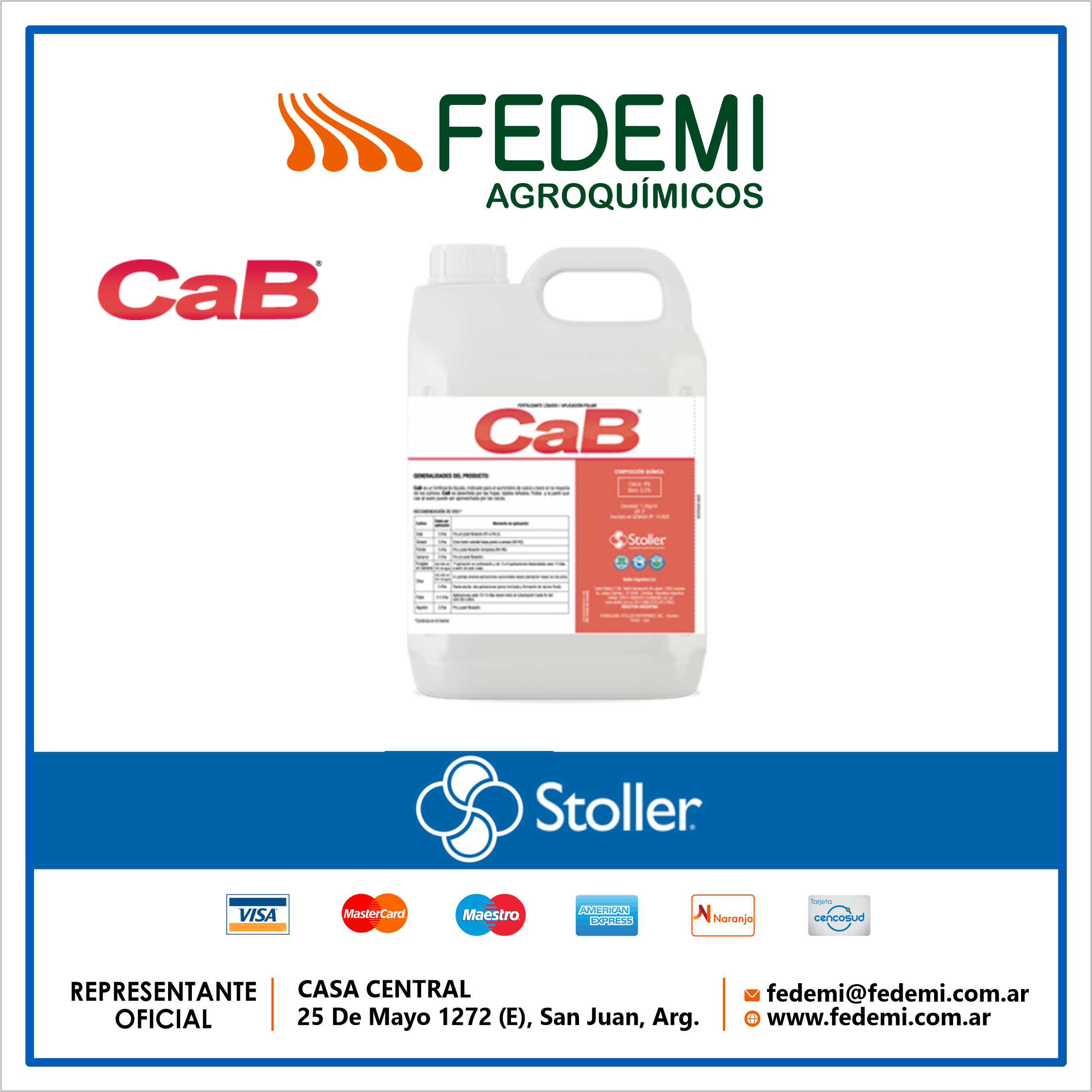 FERTILIZANTE CaB